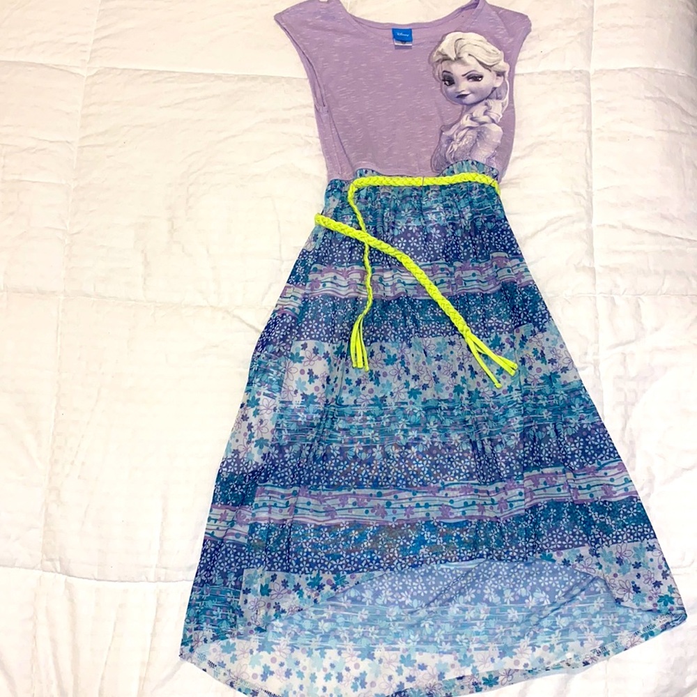 Girls Long Elsa Dress